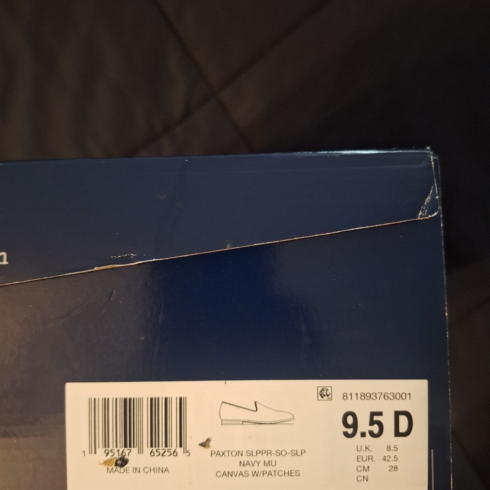 Polo by Ralph Lauren Navy Canvas Paxton Slip-Ons with Patch Accents - Picture 11 of 11